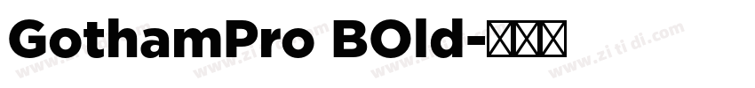 GothamPro BOld字体转换
